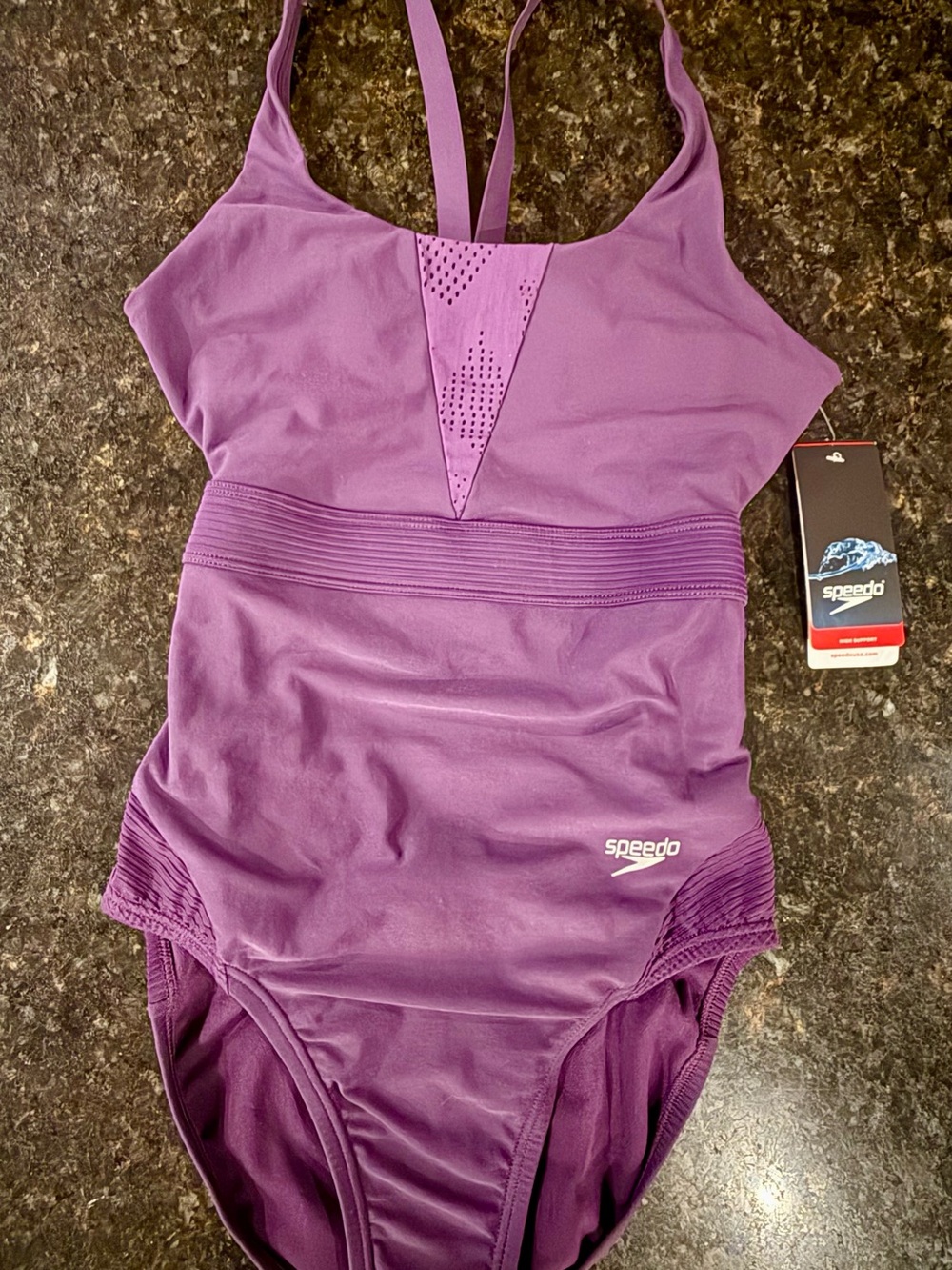 NWT Speedo Womens Endurance Lite Swimsuit High support racing cut Size 6